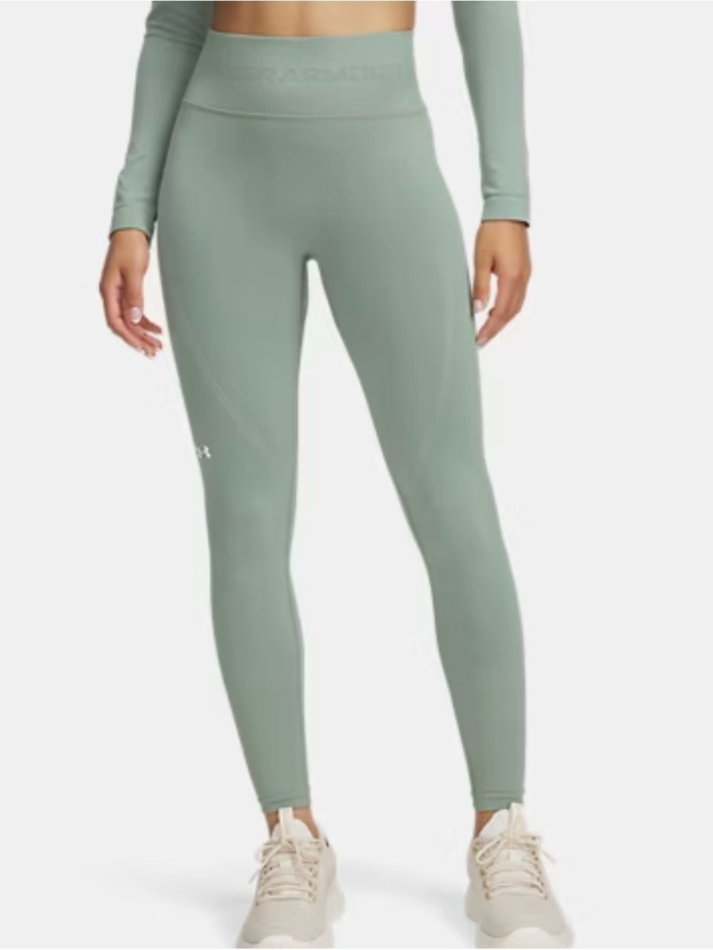 Under Armour Sage Green High-Rise Performance Leggings XS - Picture 2 of 8